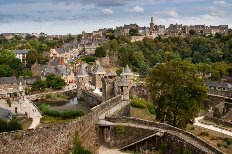 The,City,View,From,Chateau,De,Fougeres,Fougères,,France
