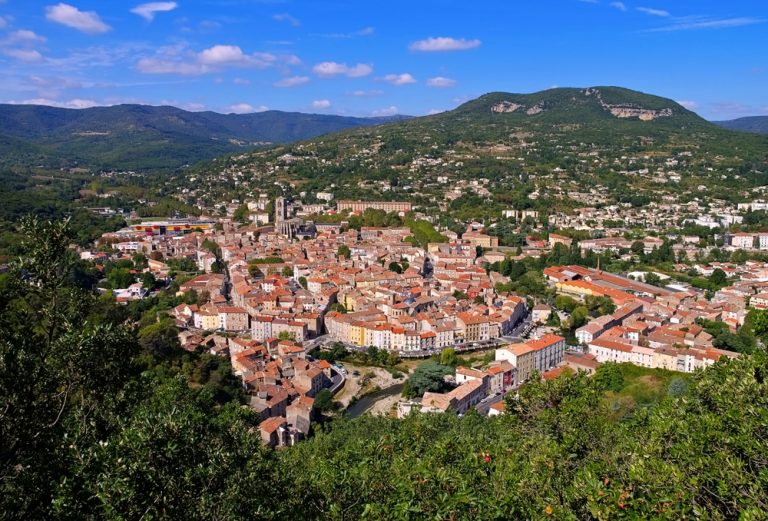 The,Town,Lodeve,,Herault,,Languedoc-roussillon,In,France